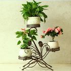 Anti Rust Wrought Iron 2.2KG 3 Tier Flower Pot Stand